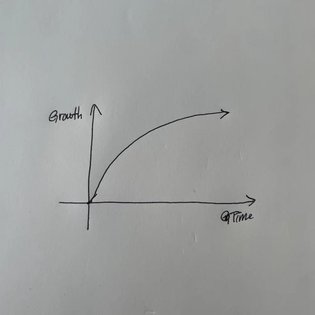 내가 느꼈던 성장의 그래프